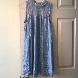 Baby blue lace dress